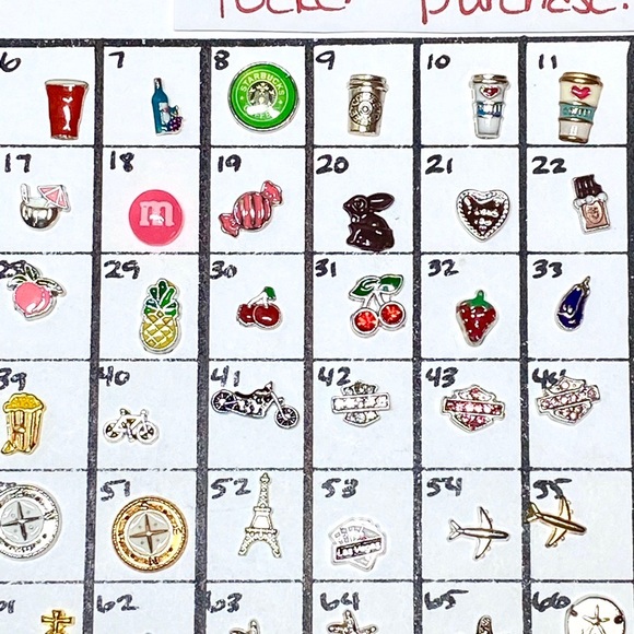 LC-#11 (4X) Food & Travel locket charms - Picture 5 of 9